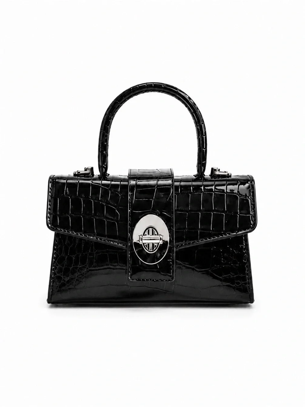 Luxury Croc-Embossed Satchel